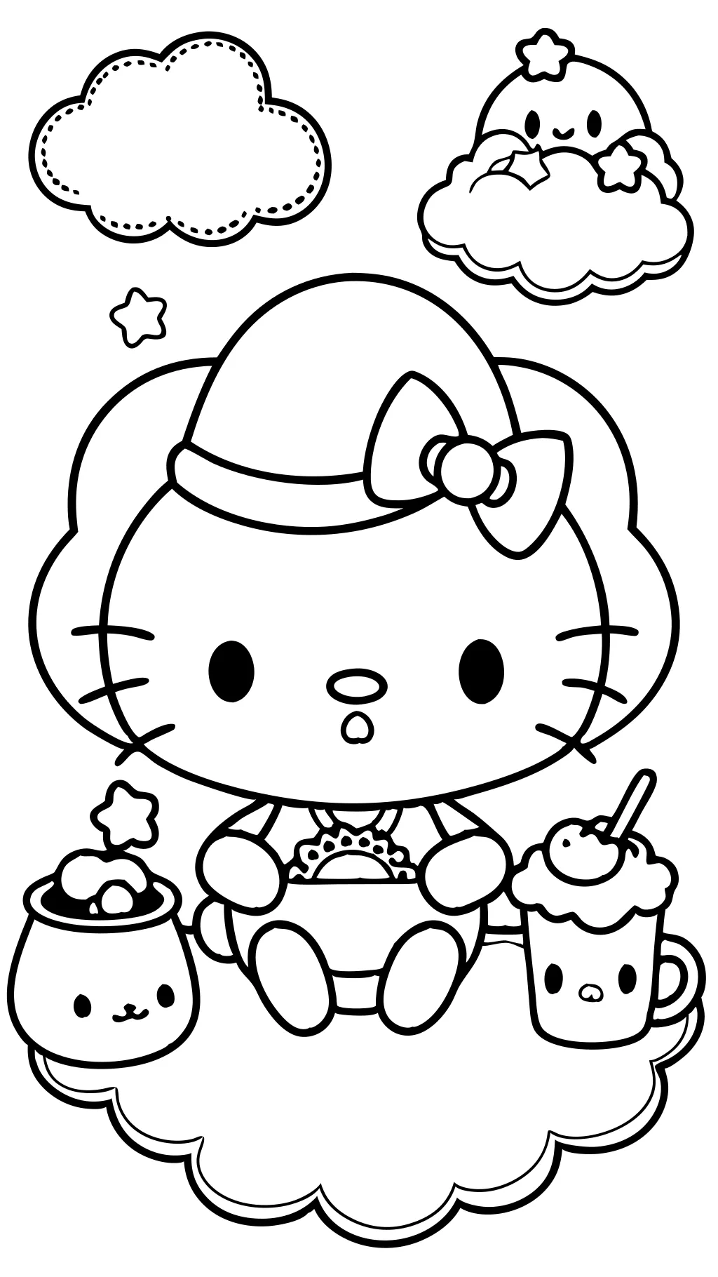 Páginas para colorear de Sanrio Cinnamoroll